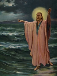 Jesus geht auf dem Meer